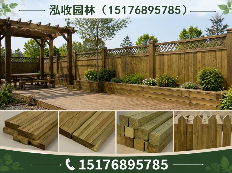 四平防腐木展示图
